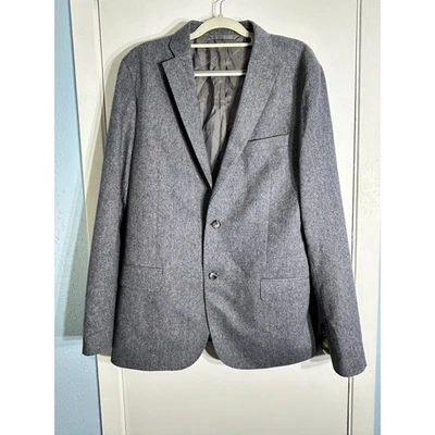 J Lindberg Blazer Size 42 Gray Wool Blend Hopper Soft Tweed Slim Fit Preppy Twee - Image 1 of 4