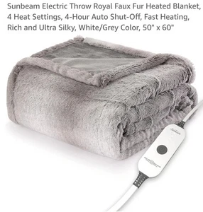 Sunbeam Heated Throw Blanket - Picture 1 of 3