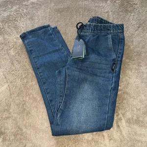 Silver Jeans Co Youth Size 12 Flannel Lined Nathan Skinny Fit Drawstring Waist - Picture 1 of 1