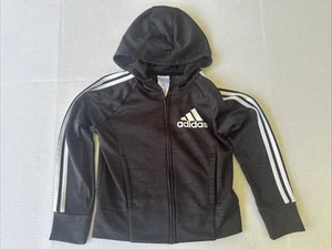 Boys Adidas Full Zip Hooded Jacket - Size M (10/12) - Picture 1 of 8