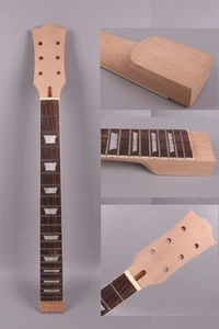 Electric Guitar Neck 22 Fret 24.75 inch Rosewood Fretboard Mahogany Wood set in - Picture 1 of 6