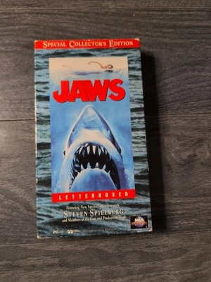 Jaws (VHS, 1997) Steven Spielberg Letterbox Horror Film - Special Collectors Ed. - Image 1 of 4