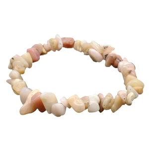 Jewelry Crystal Wristband Strand Handmade Natural Stone Bracelet Beaded Gravel - Picture 1 of 19