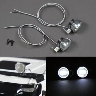 Anteriore Lampada faro a LED per Tamiya 1/14 RC Trattore 1/10 RC Camion Auto - Immagine 1 di 4