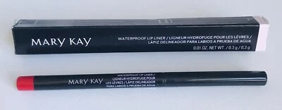 New In Box Mary Kay Twist Up Waterproof Lip Liner Red Full Size .01 oz - Image 1 of 3