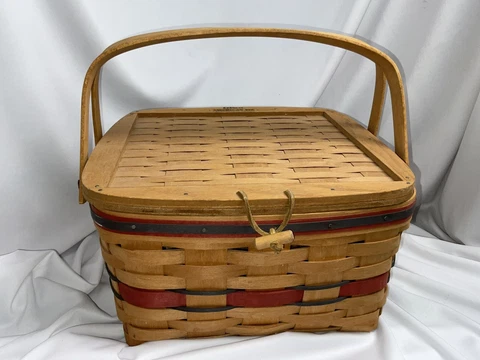 Longaberger Crisco American Pie Basket Celebration 1991 Lining & Stand Riser Cover