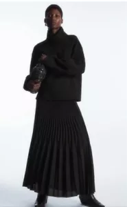 COS Boiled Wool High Funnel-Neck Jumper Sweater Top Small RRP £85 SOLD OUT - Picture 1 of 13