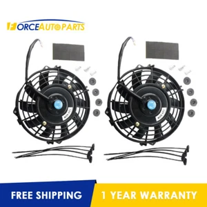Kit 2 Ventilador Radiador Eléctrico Universal de 7 Pulgadas para 12 Amperios 10 Aspas Negro - Imagen 1 de 8