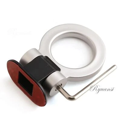 JDM Universal Car SUV Ring Track Racing Style Tow Hook Look Decoration RED - Image 1 of 4