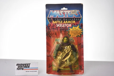 MOTU,Vintage,BATTLE ARMOR SKELETOR,Masters of the Universe,MOC,Sealed,He-Man Cover