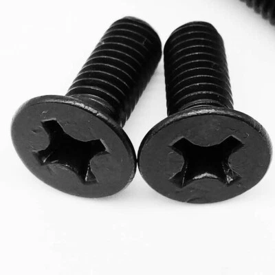 YAMAHA BLACK STAINLESS BRAKE/CLUTCH MASTER CYLINDER COVER SCREWS SCREW SET (2) - Image 1 of 4