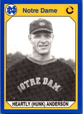 1990 Collegiate Collection Notre Dame #130 Heartley (Hunk) Anderson - Image 1 of 2