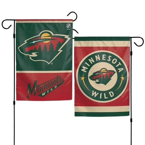 Minnesota Wild 2 Sided Garden Flag 12 x 18 (1 Flag) Cover