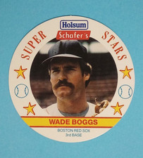 1989 Holsum Schafer's Bakeries Super Stars Discs Wade Boggs Boston Red Sox #2 ⚾