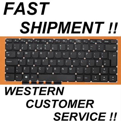 NEW UK English keyboard for Lenovo Ideapad 110-14IBR 110-14AST - Image 1 of 2