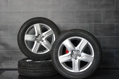 Original Audi A6 4G Allroad Alufelgen 18" Felgen Dunlop Winterräder 235 55 r18 ! - Bild 1 von 4