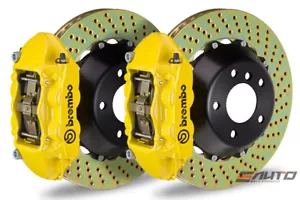 Brembo Rear GT Brake 4P Caliper Yellow 380x28 Drill Rotor GranSport 4200GT 02-07 - Picture 1 of 1