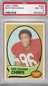 1970 Topps #220 Buck Buchanan PSA 8 Chiefs Set Break - Bild 1 von 2