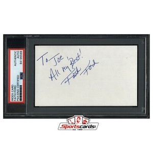 Faith Ford Signed 3x5 Index Card Actress PSA/DNA Murphy Brown