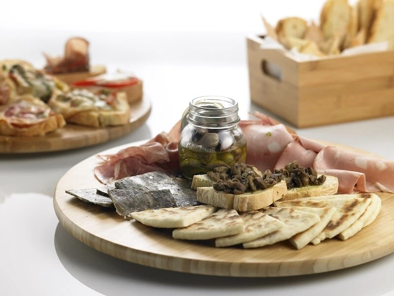 MADE IN ITALY TAGLIERE VASSOIO GIREVOLE 60 PIATTO ANTIPASTO PIZZA SALUMI FORMAGGI 7 2025