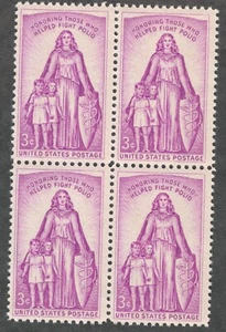 US. 1087. 3c. Alegoría, en honor a "Aquellos que ayudaron a combatir la polio". BK4. MNH. 1957 - Imagen 1 de 1