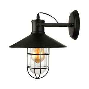 Country Style Industrial Wall Sconce Light Edison Lamp Iron Cage Outdoor Fixture