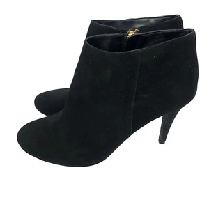 Audrey Brooke Womens Black Suede Ankle Boots Size 8 M - Picture 1 of 7