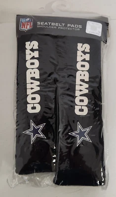 Dallas Cowboys NFL Fremont Die Black Seatbelt Pad Set of 2 - Image 1 of 2