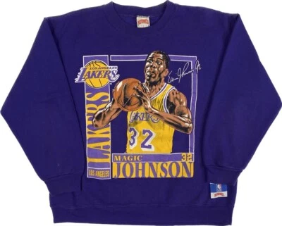 Vintage Magic Johnson Nutmeg Crewneck Mens Size XL LA Lakers NBA Basketball - Image 1 of 4