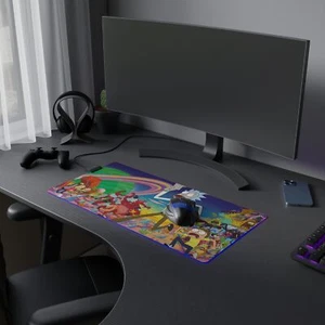 Rick and Morty RGB Mouse Pad LED Light Gaming Mouse Pad with Rubber Base - Photo 1/15