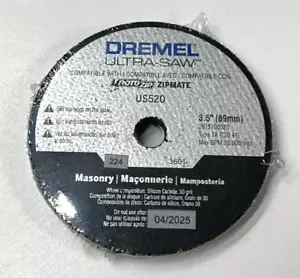 Pack of 4 - Dremel Ultra-Saw US520 Masonry Cutting Wheel - NEW - Picture 1 of 3