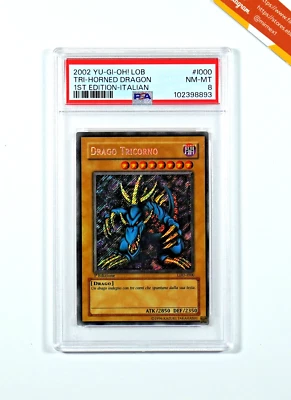 Yu-Gi-Oh! PSA 8 Drago Tricorno LDD-1000 Prima Edizione 2002 Italiano - Immagine 1 di 3