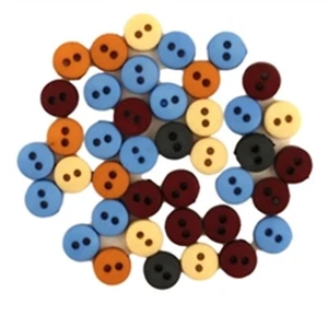 TINY ROUND SOUTHWESTERN BUTTONS 2 Hole Sewing Card Making Scrapbooking Stamping - Picture 1 of 1