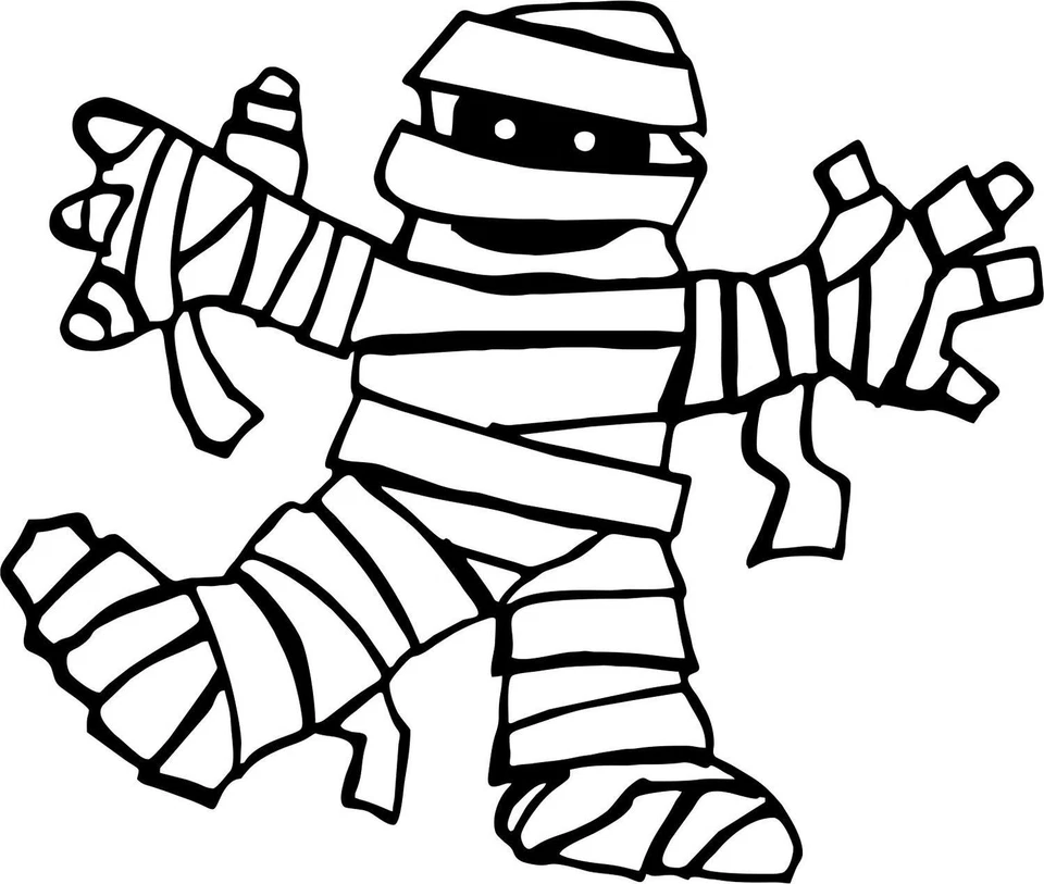 Sticker Ancient Egyptian Funny Black Child Mummy Egypt Foto 1 de 1