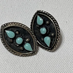 Pendientes turquesa nativa americana vintage - Imagen 1 de 3