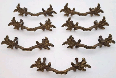 Vintage Drawer Pulls Dresser Handles Old Antique Furniture Hardware Lot of 7 - Image 1 of 4