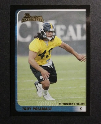 2003 Bowman No257 Трой Поламалу RC Pittsburgh Steelers *7017 - Изображение 1 из 2