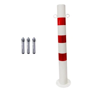 Bollard Post 75cm Height Sturdy Parking Barrier Post for Sidewalks Traffic - Picture 1 of 7