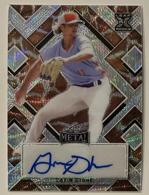 2022 Leaf Metal #BA-GS1 Gavin Stone Giraffe Prismatic AUTO #1/2 - Image 1 of 2