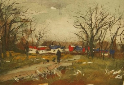 Acuarela acuarela; Jacques Thevenet de Marcel Ayme 1960 Foto 1 de 3