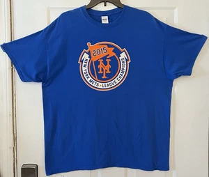 T-shirt blu New York Mets 2015 National League Champions adulto taglia XL - Foto 1 di 6