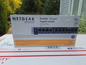 NETGEAR ProSafe GS116 16 Port Gigabit Unmanaged Switch NIB, NEW - Picture 1 of 22