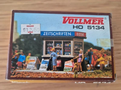 VOLLMER HO 5134 NEWSPAPER KIOSK  BUILDING KIT  BRAND  NEW NEVER USED - Image 1 of 4