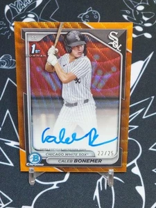 Topps Bowman Draft Caleb Bonemer Auto/25 Sports Card - Rare Parallel - Picture 1 of 2