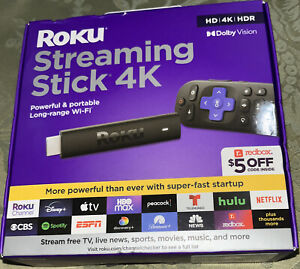 Roku Streaming Stick 4K | Streaming Device 4K/HDR/Dolby Vision with Voice Remote