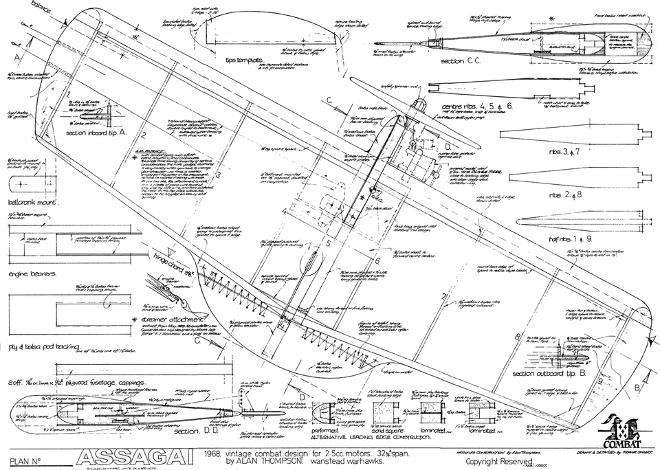 ASSAGI classic control line combat model plan - Image 1 of 1