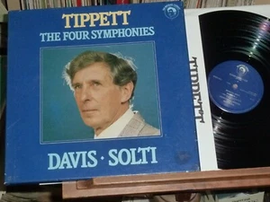 1988 TIPPETT - The Four Symphonies SOLTI DAVIS Decca Mint NEW OLD STOCK 3LP BOX - Picture 1 of 4