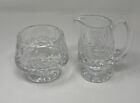 Waterford Crystal Lismore Open Sugar Bowl and Creamer
