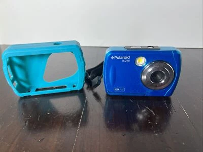 Polaroid IS048 Waterproof 16MP - 32GB Digital Camera Teal W/ Silicon Cover - Image 1 of 4