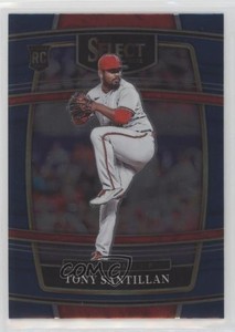2022 Panini Select Concourse Retail Blue Prizm Tony Santillan #4 Rookie RC